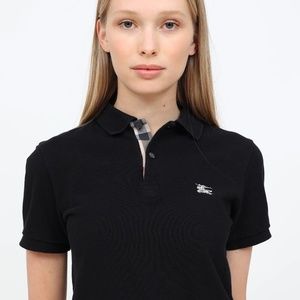 Vintage Black Burberry Polo